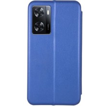 Кожаный чехол-книжка Classy для Oppo A57s / A77s – Синий