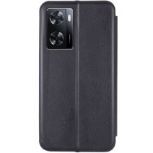 Кожаный чехол-книжка Classy для Oppo A57s / A77s – Черный
