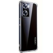 TPU чехол GETMAN Ease logo усиленные углы Full Camera для Oppo A57s / A57 4G / A77s – Прозрачный