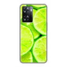 Чехлы с Фруктами для Oppo a57s (VPrint) (Лайм)