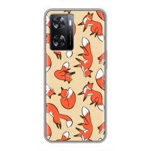 Чехлы с картинкой Лисички для Oppo a57s (VPrint) (Лисички)