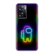 Чехол Амонг Ас для Oppo a57s (AlphaPrint) (Яркий скин)