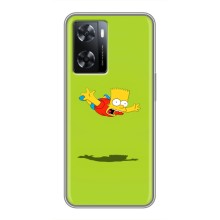 Чехол с Симпсонами для Oppo a57s (VPrint) (Барт Симпсон)