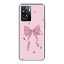 Чехол банты для Oppo a57s – Бант на розовом