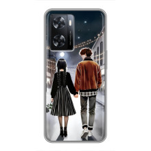 Чехол с дизайном Венздей 2 на Oppo a57s – Уэнсдей и Тайлер