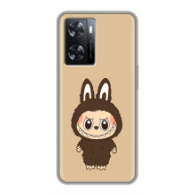 Чохол з Лабубу на Oppo a57s – Коричневий Лабубу