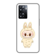 Чохол з принтом Лабубу для Oppo a57s – Бежевий Лабубу