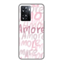Чехол с розовым рисунком для Oppo a57s (Любовь)
