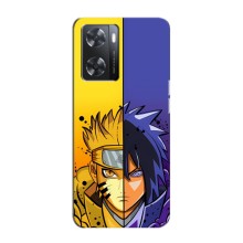 Купить Чохли на телефон з принтом Anime для Оппо a57s – Naruto Vs Sasuke
