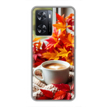 Чехол с уникальным дизайном «Осень с кофе» для Oppo a57s