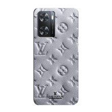 Текстурный Чехол Louis Vuitton для Оппо a57s – Белый ЛВ