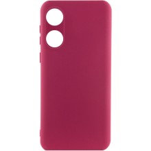 Чехол Silicone Cover Lakshmi Full Camera (A) для Oppo A58 4G – Бордовый