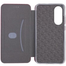 Кожаный чехол-книжка Classy для Oppo A58 4G – Бордовый