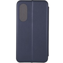 Кожаный чехол-книжка Classy для Oppo A58 4G – Темно-синий