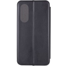 Кожаный чехол-книжка Classy для Oppo A58 4G – Черный