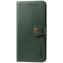 Кожаный чехол-книжка GETMAN Gallant (PU) для Oppo A58 4G – Зеленый