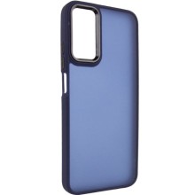Чехол TPU+PC Lyon Frosted для Oppo A58 4G – Темно-синий