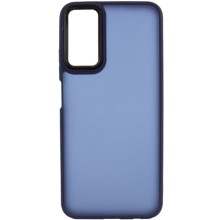 Чехол TPU+PC Lyon Frosted для Oppo A58 4G – Темно-синий