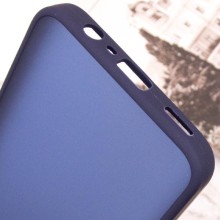 Чехол TPU+PC Lyon Frosted для Oppo A58 4G – Темно-синий