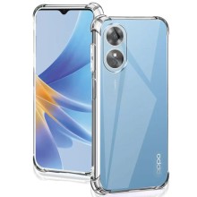 TPU чехол GETMAN Ease logo усиленные углы Full Camera для Oppo A58 4G – Прозрачный