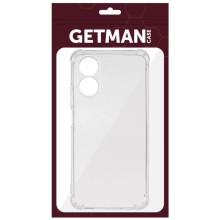 TPU чехол GETMAN Ease logo усиленные углы Full Camera для Oppo A58 4G – Прозрачный