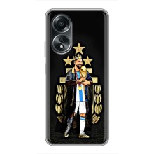 Чехлы для OPPO A58 (4G) (Leo чемпион) (AlphaPrint) (Месси Король)