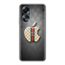 Чехлы ГУЧЧИ для Оппо А58 (AlphaPrint) (Apple gucci)