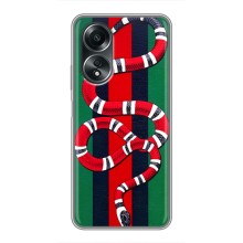 Чехлы ГУЧЧИ для Оппо А58 (AlphaPrint) (Gucci змия)
