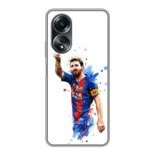 Чехлы Лео Месси Аргентина для OPPO A58 (4G) (Leo Messi)