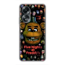 Чехлы Пять ночей с Фредди для Оппо А58 (4G) – Freddy