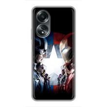 Чехлы с героями Марвел OPPO A58 (4G) (VPrint)
