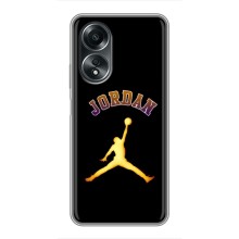 Чехлы для OPPO A58 (4G) - с картинкой JORDAN (AlphaPrint) (Jordan Gold)