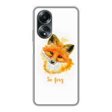 Чехлы с картинкой Лисички для OPPO A58 (4G) (VPrint) (Девочка Лиса)