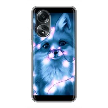 Чехлы с картинкой Лисички для OPPO A58 (4G) (VPrint) (Яркая лисичка)