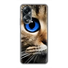 Чехлы с Котиками для OPPO A58 (4G) (VPrint) (Глаз кота)