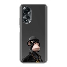 Чехлы с Обезьянами NFT для OPPO A58 (4G) (AlphaPrint) (Обезьяна NFT)