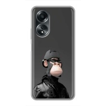 Чехлы с Обезьянами NFT для OPPO A58 (4G) (AlphaPrint) (стильная обезьяна NFT)