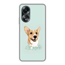 Чехлы с собаками для OPPO A58 (4G) (VPrint) (Корги)