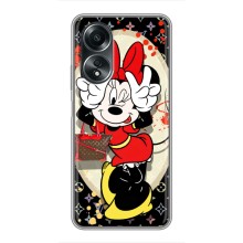 Чехол Disney Mouse OPPO A58 (4G) (PREMIUMPrint) (Минни peace)