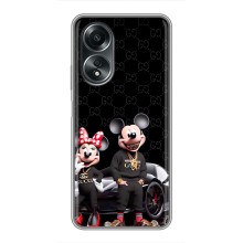 Чехол Disney Mouse OPPO A58 (4G) (PREMIUMPrint) (Семья Маусов)