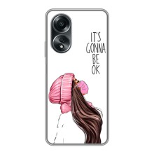 Чехол с печатью для OPPO A58 (4G) - (Мода) (AlphaPrint) (Коронавирус)