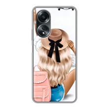 Чехол с печатью для OPPO A58 (4G) - (Мода) (AlphaPrint) (Путешествие)