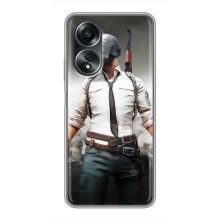 Чехол PUBG для Оппо А58 (AlphaPrint) (Пабг мен)