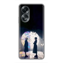 Чехлы Венсдей на OPPO A58 (4G) Уэнсдей (AlphaPrint) (Уэнздей и Инид)