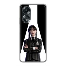Чехлы Венсдей на OPPO A58 (4G) Уэнсдей (AlphaPrint) (W-Wednesday)
