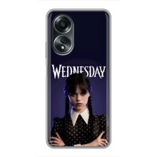 Чехлы Венсдей на OPPO A58 (4G) Уэнсдей (AlphaPrint) (Wednesday)