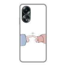 Чехлы на день мамы для Оппо А58 (4G) – Руки мамы