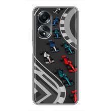 Чехол Формула1 на OPPO A58 (4G) – Трасса Ф1