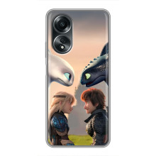 Чехол как приручить дракона на OPPO A58 (4G) (Гикавка и Астрид)