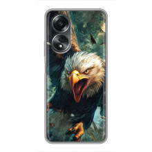Чехол с картинкой «Хищники» для OPPO A58 (4G) (Орёл)